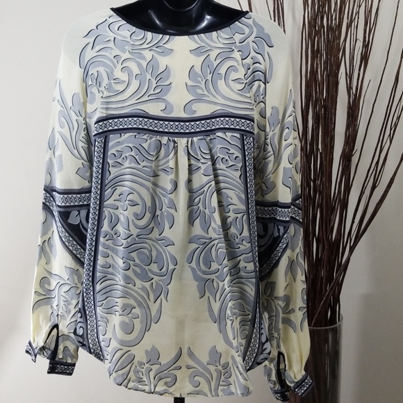 SOLD-Hale Bob Long Sleeve Blouse/Tunic - Picture 2 of 8